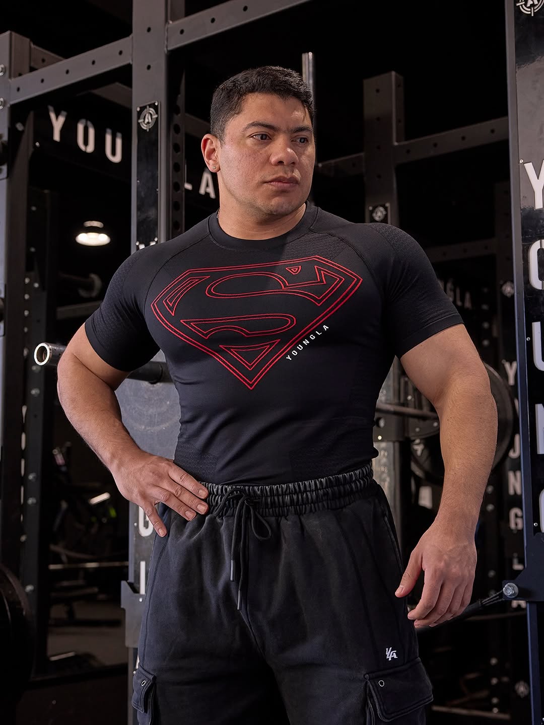 4117 - Superman Compression Tees