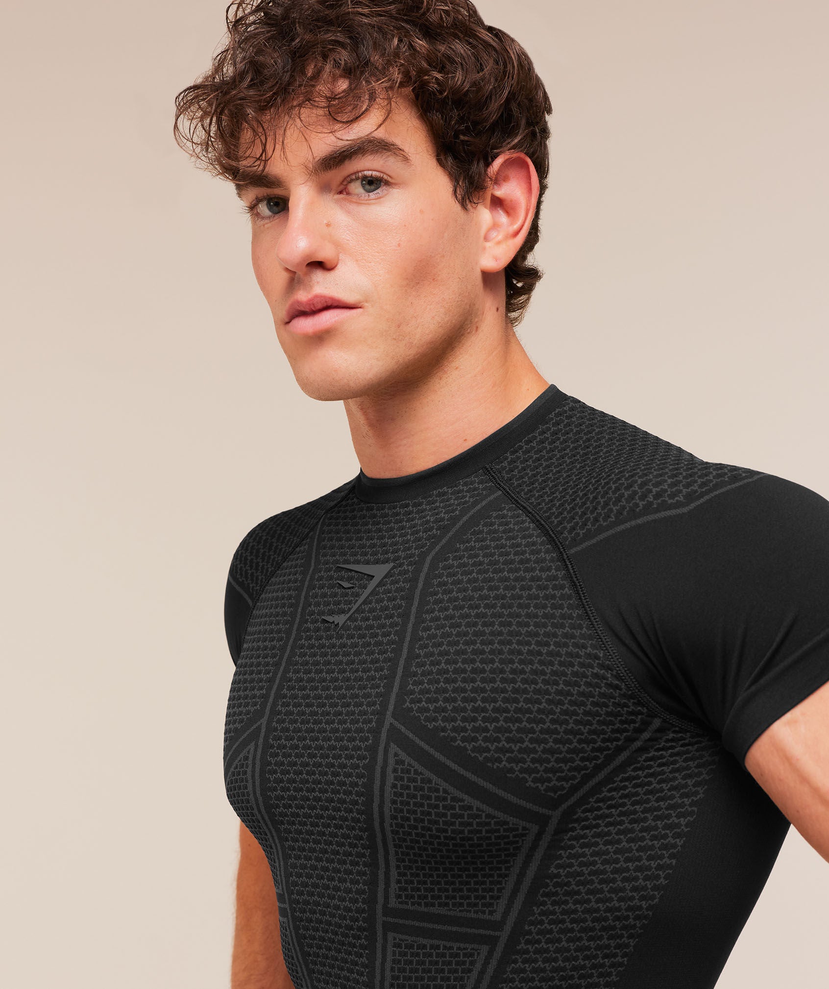 Gymshark Onyx V1 T-Shirt - Black/Onyx Grey