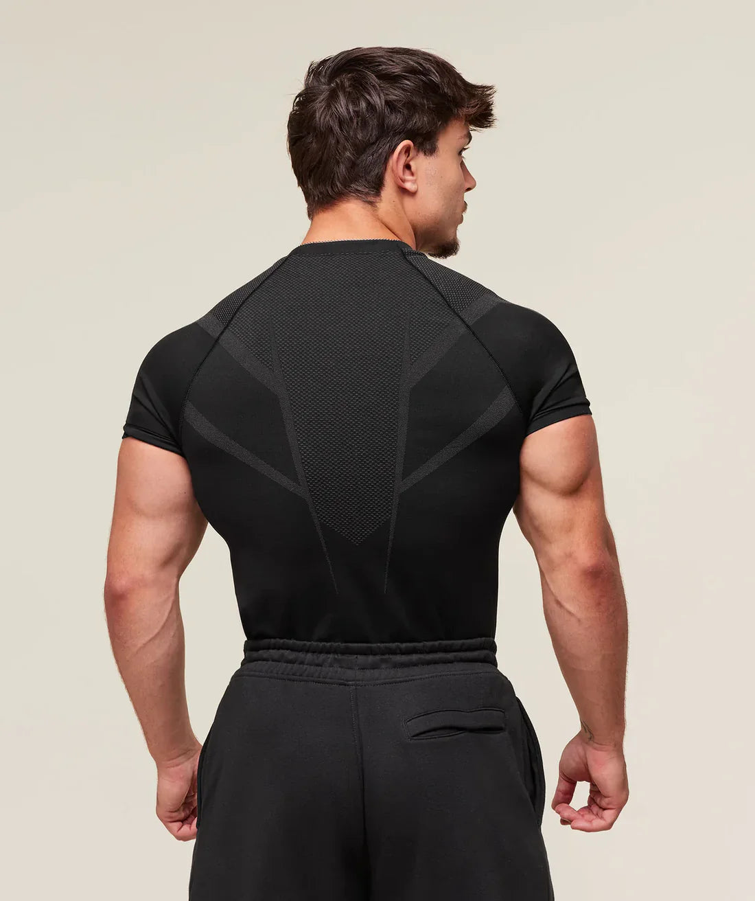 Gymshark Onyx 5.0 Seamless T-Shirt - Black/Onyx Grey