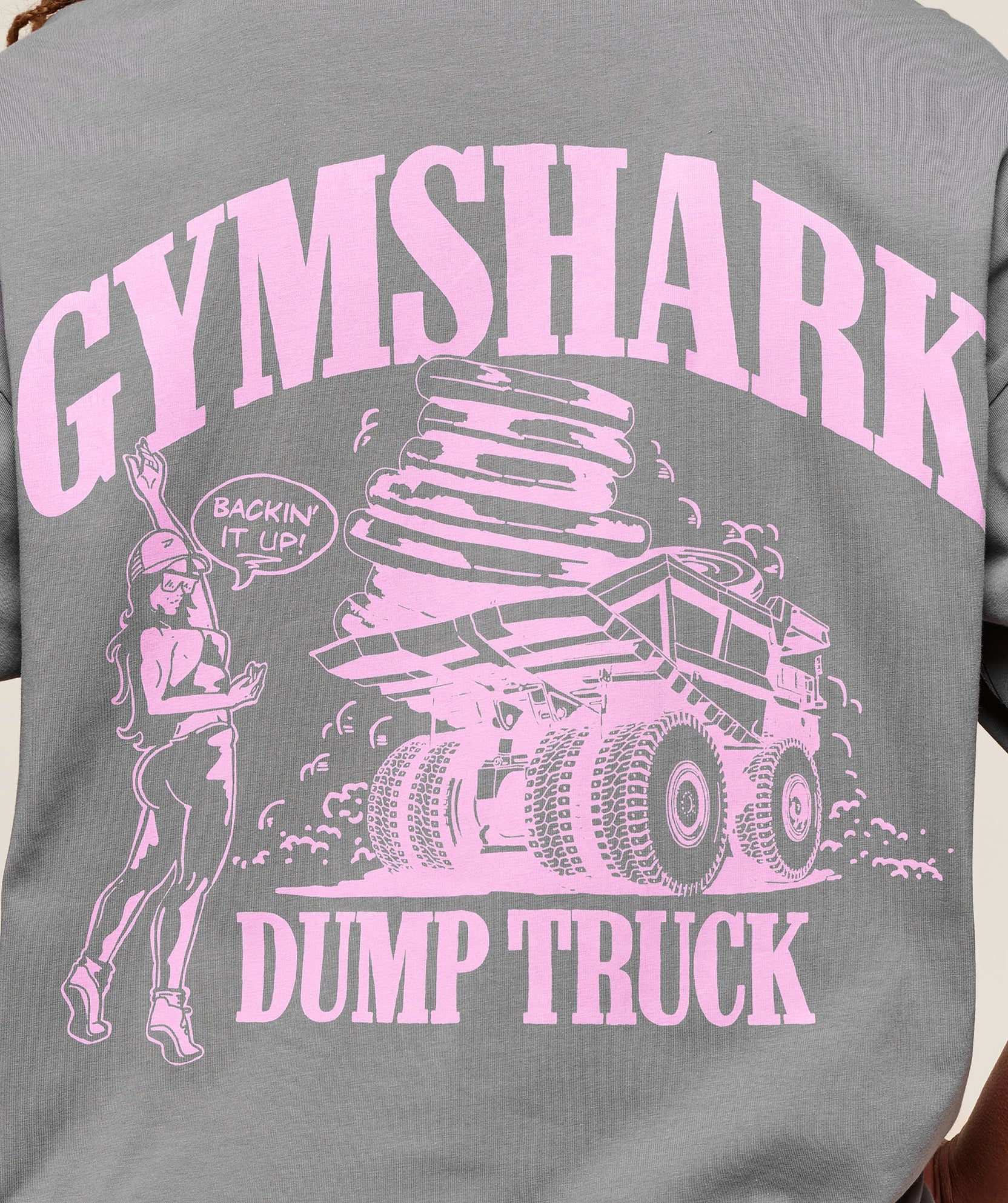 Dump Truck Graphic Oversized T-Shirt