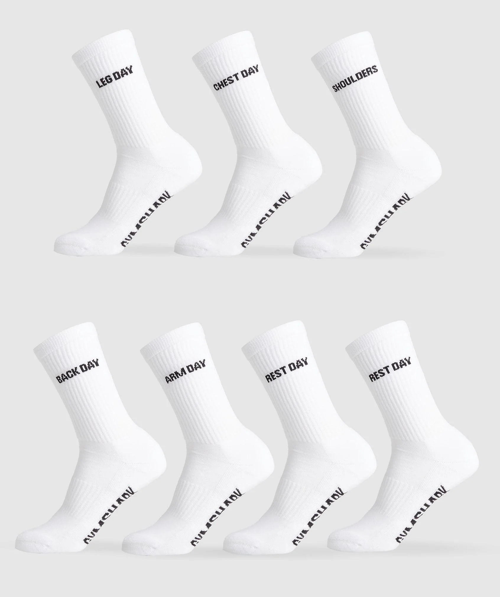 GFX Crew Socks 7PK - White