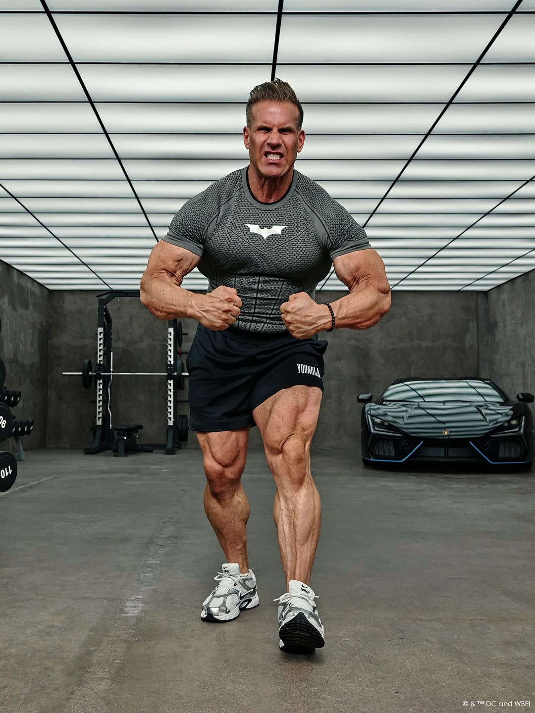 4259 - Batman Compression Tees Grey Green