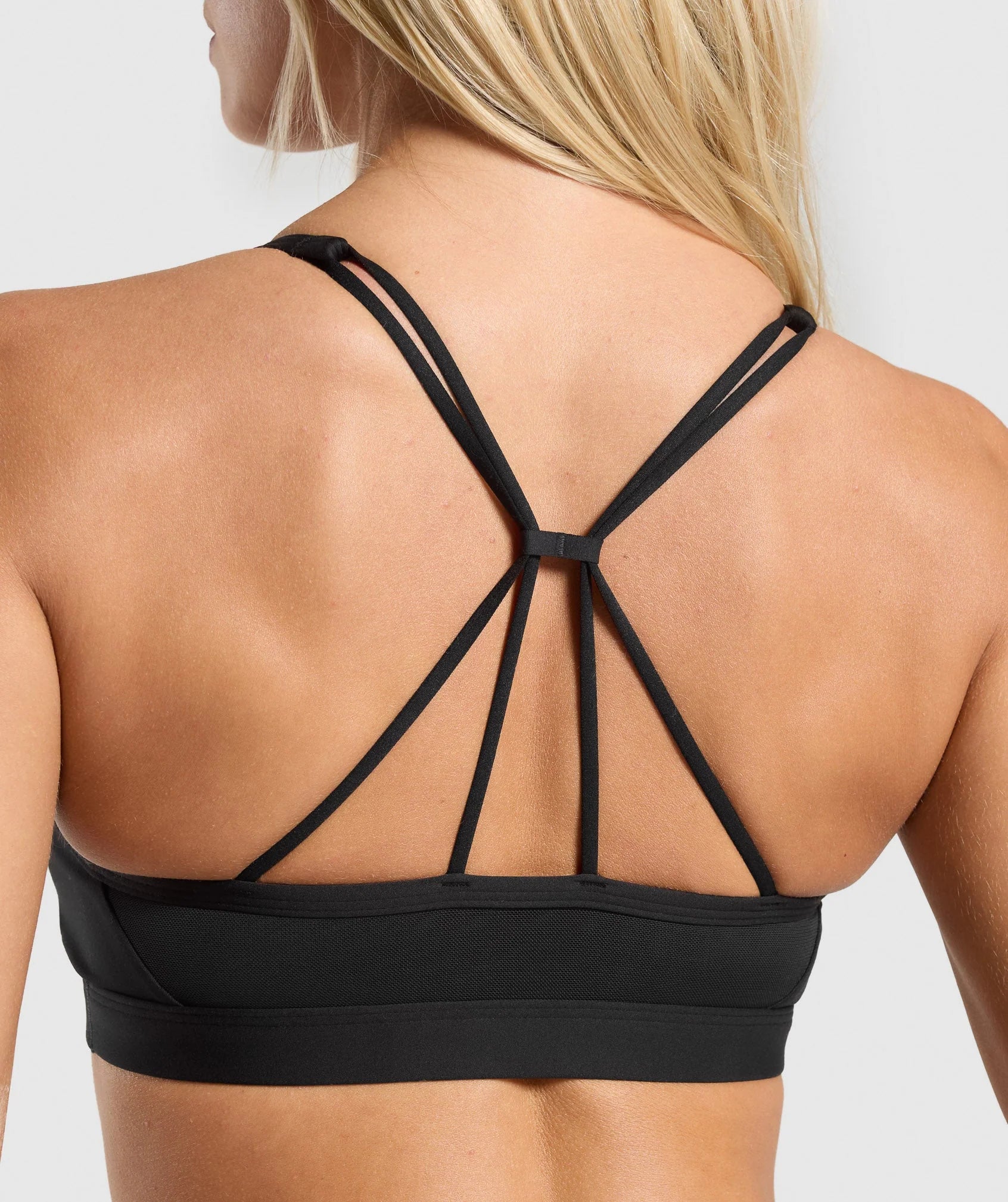 Ruched Strappy Sports Bra