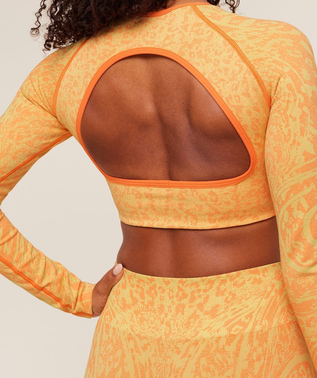 Adapt Animal X Whitney Long Sleeve Crop Top