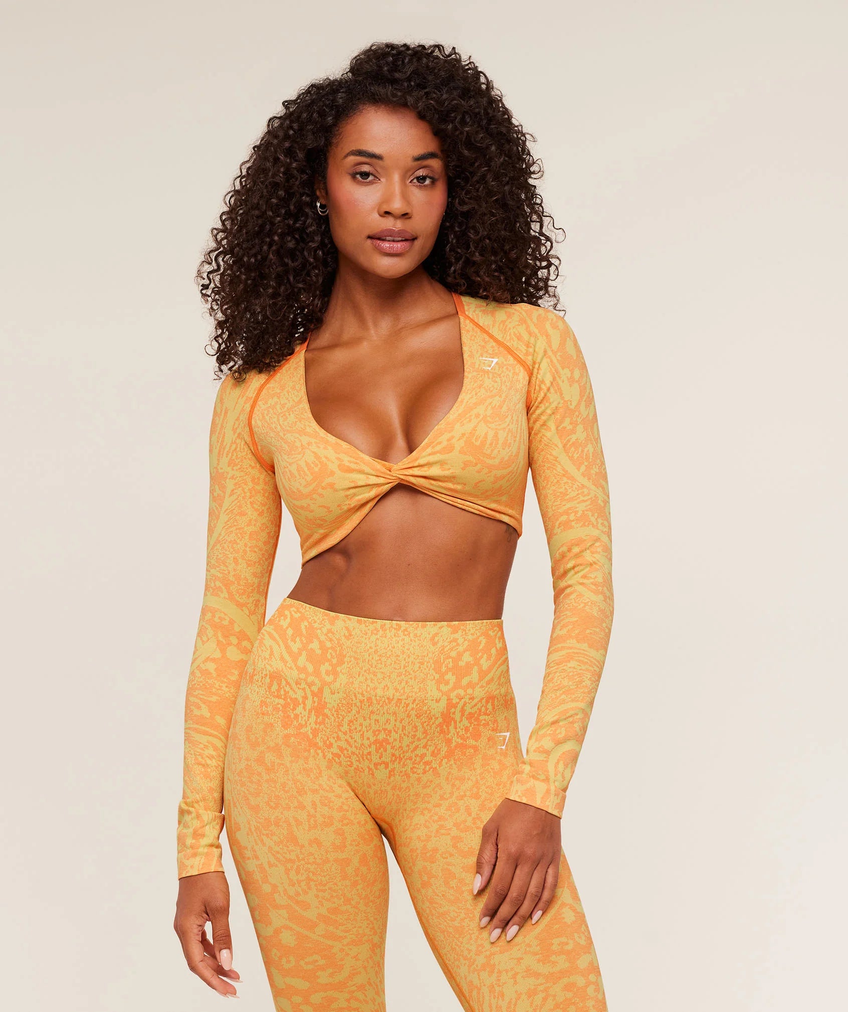 Adapt Animal X Whitney Long Sleeve Crop Top