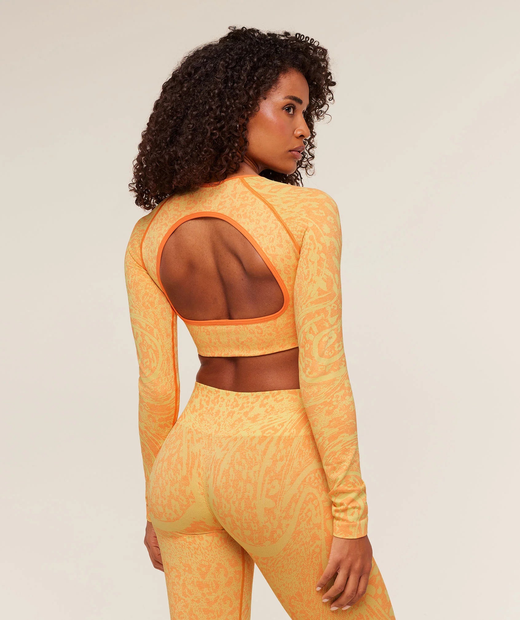 Adapt Animal X Whitney Long Sleeve Crop Top