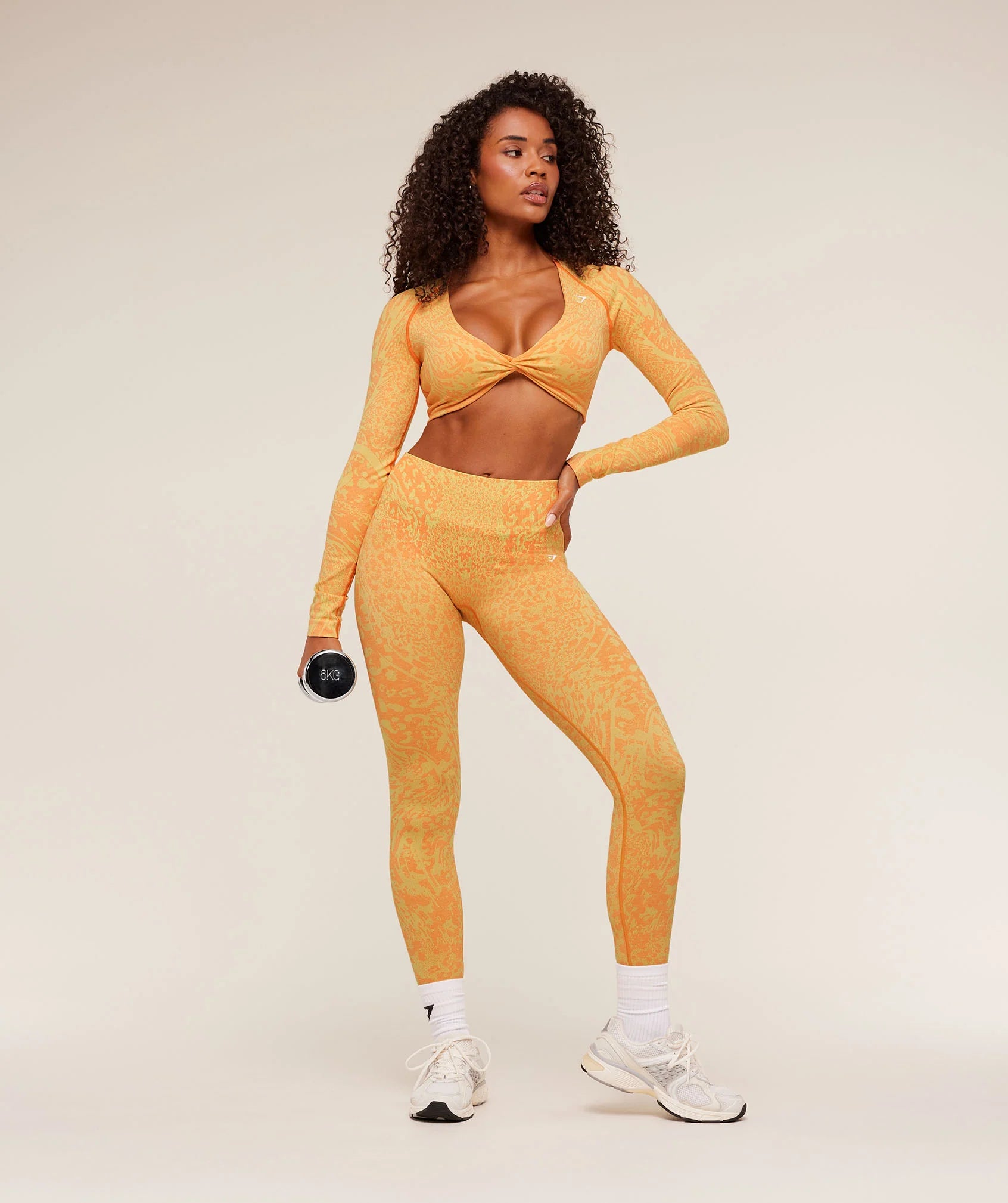 Adapt Animal X Whitney Long Sleeve Crop Top