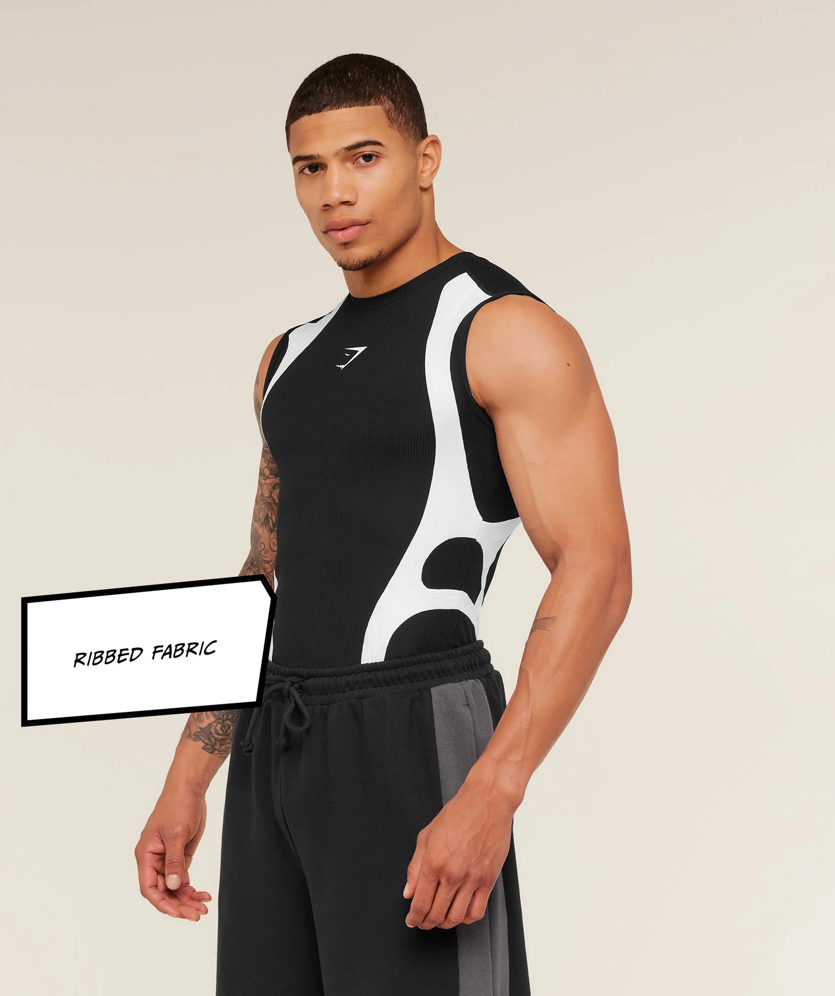 Gymshark x Carlos Belcast Tank Baselayer - Onyx Grey