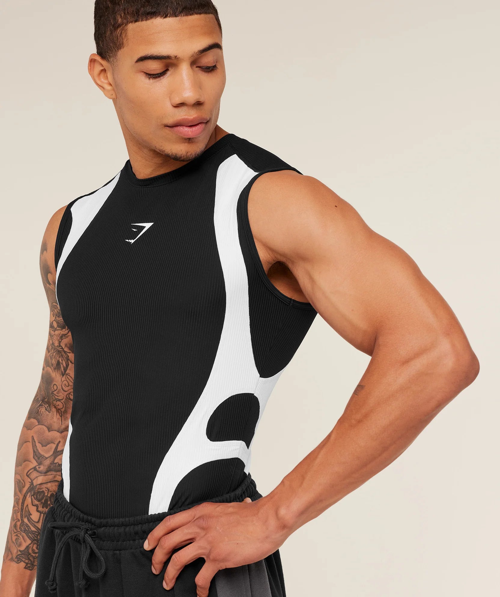 Gymshark x Carlos Belcast Tank Baselayer - Onyx Grey