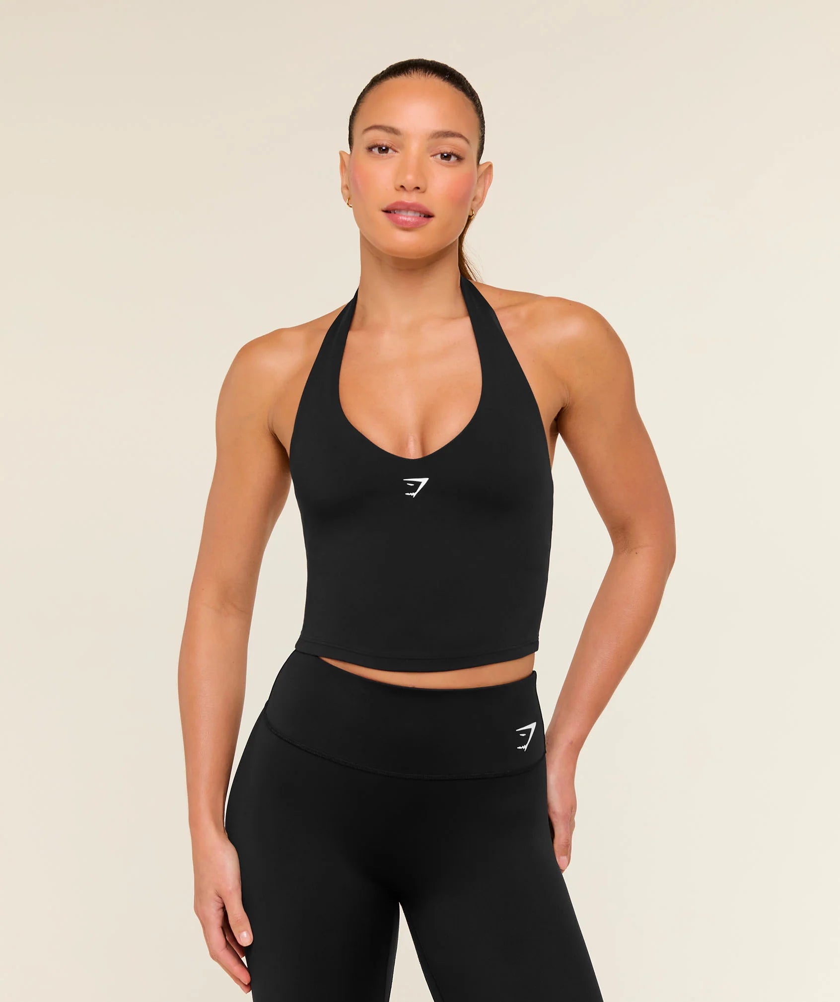 Halter Neck Cami with Shelf