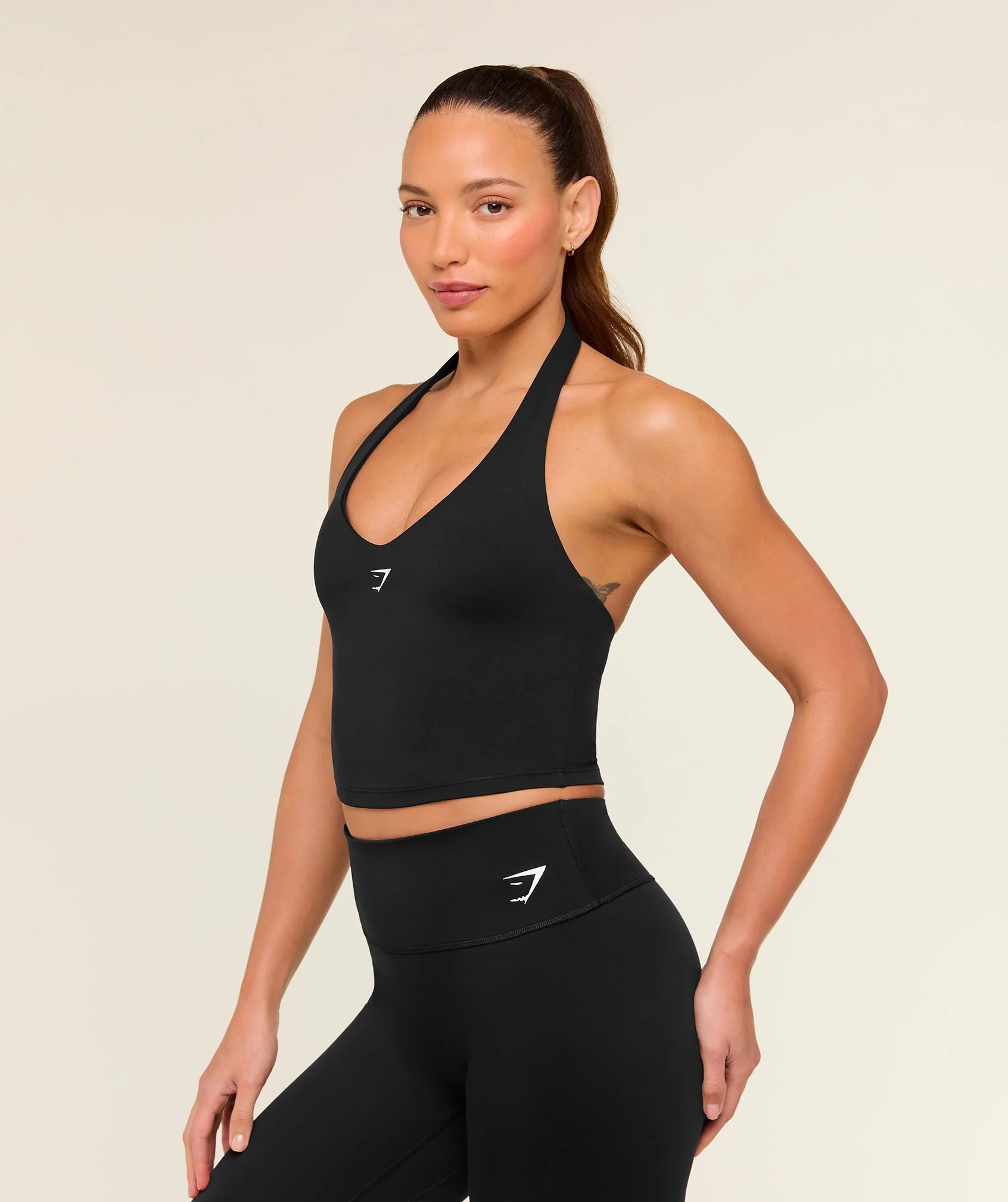 Halter Neck Cami with Shelf