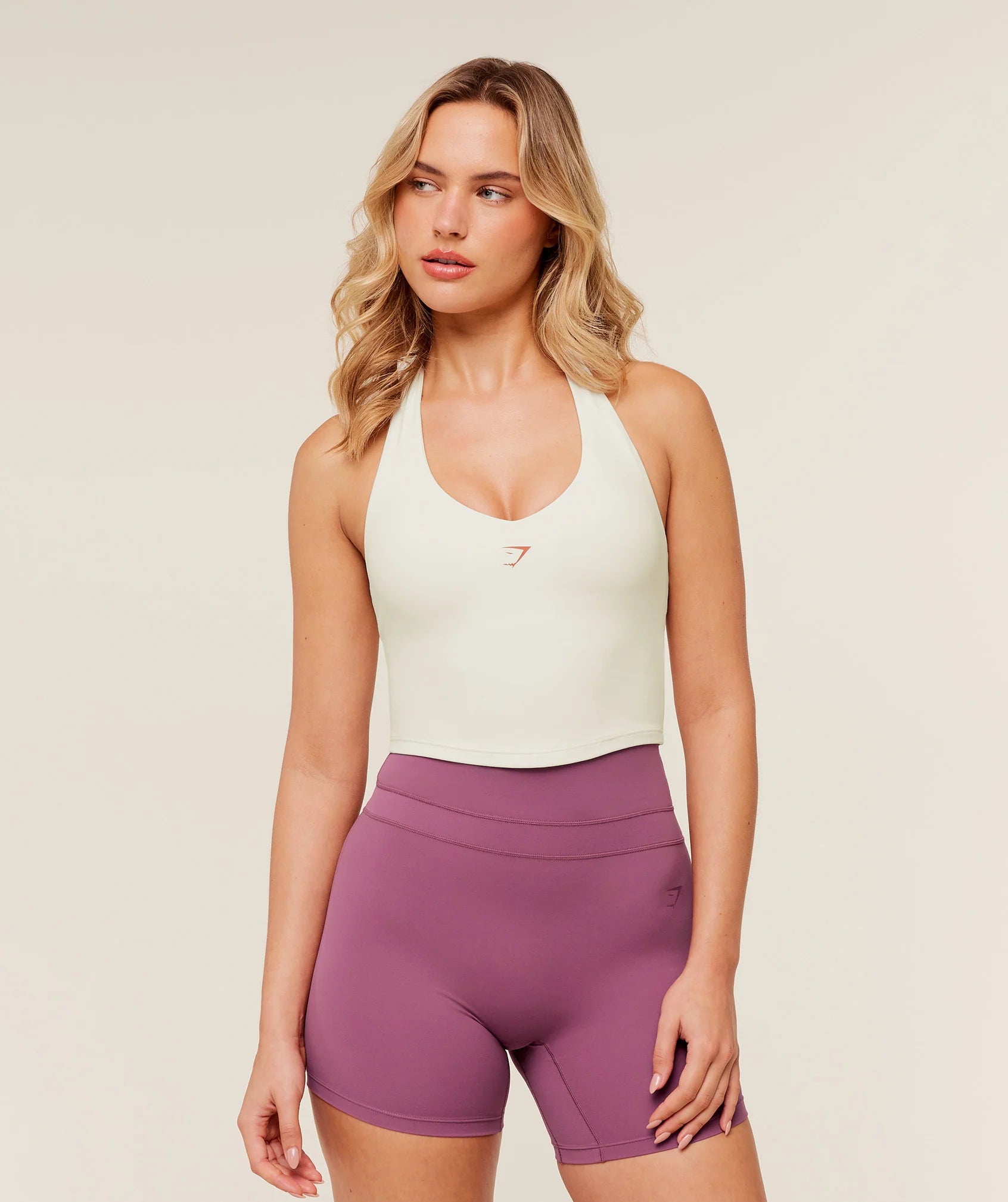 Halter Neck Cami with Shelf